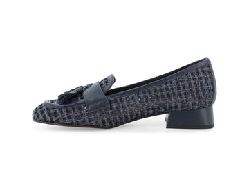 Melluso Mocassino Pelle Blu - Dettaglio laterale V112-255872