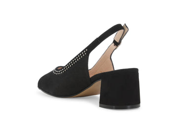 Melluso Sandalo Camoscio Nero - Dettaglio tacco S633Q-260837