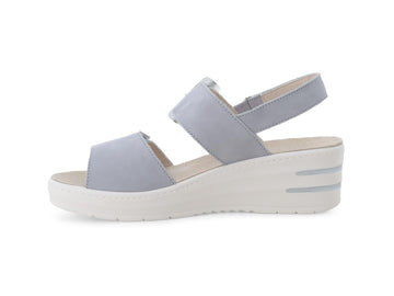 Melluso Sandalo Nabuk Grigio - Dettaglio laterale 019227Q-255896