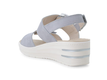 Melluso Sandalo Nabuk Grigio - Dettaglio tacco 019227Q-255896