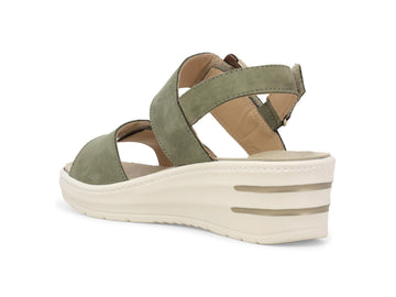 Melluso Sandalo Nabuk Verde - Dettaglio tacco 019227Q-257583