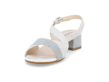 Melluso Sandalo Pelle Argento - Dettaglio punta K35157Q-259351