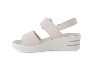 Melluso Sandalo Pelle Beige - Dettaglio laterale 019227Q-255895
