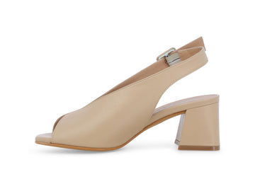 Melluso Sandalo Pelle Beige - Dettaglio laterale N622Q-261010