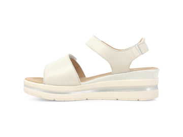 Melluso Sandalo Pelle Bianco - Dettaglio laterale 019185Q-259102