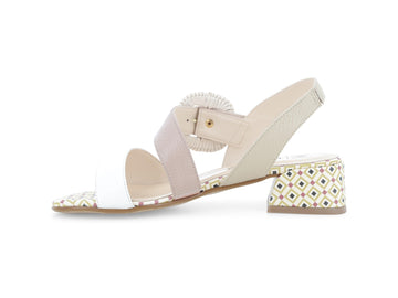 Melluso Sandalo Pelle Bianco - Dettaglio laterale K35572-256397