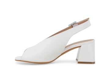 Melluso Sandalo Pelle Bianco - Dettaglio laterale N622Q-255776
