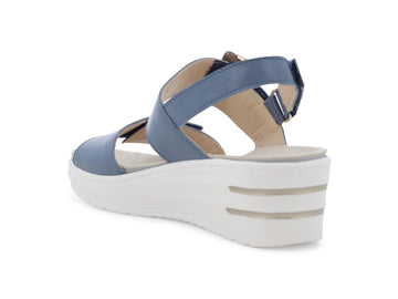 Melluso Sandalo Pelle Blu - Dettaglio tacco 019227Q-258949