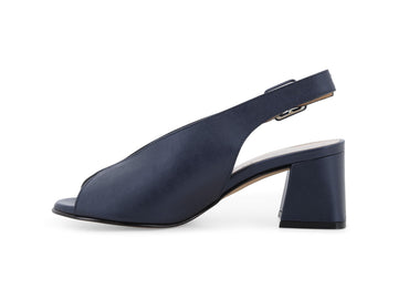 Melluso Sandalo Pelle Blu - Dettaglio laterale N622Q-256945