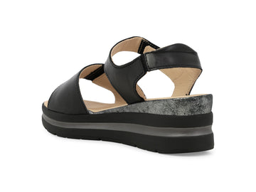 Melluso Sandalo Pelle Nero - Dettaglio tacco 019185Q-255922