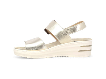 Melluso Sandalo Pelle Oro - Dettaglio laterale 019227Q-258961
