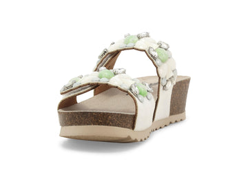 Melluso Sandalo Tessuto Bianco - Dettaglio punta 018147Q-259564
