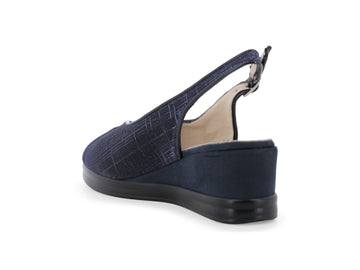 Melluso Sandalo Tessuto Blu - Dettaglio tacco R80335Q-259111