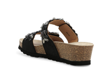 Melluso Sandalo Tessuto Nero - Dettaglio tacco 018147Q-259563