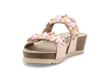 Melluso Sandalo Tessuto Rosa - Dettaglio punta 018147Q-259562