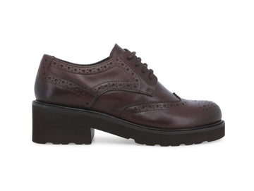 Melluso Donna Scarpe Casual Invernali Coda di Rondine in Pelle Marrone 034316W-247150