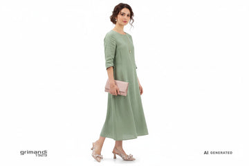Outfit Lino Pastello Melluso Mesh Fiocco - AI-Generated Model