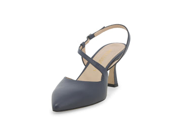 Melluso Slingback Pelle Blu - Dettaglio punta E1634Q-257677