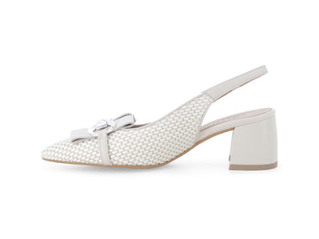 Melluso Slingback Pelle Bianco - Dettaglio laterale V311Q-260935