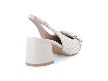 Melluso Slingback Donna Bianco Primavera Estate - V311Q-260935