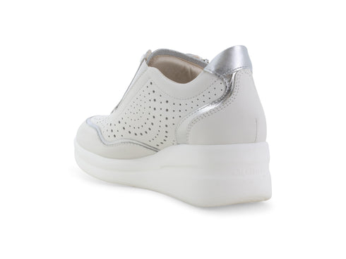 Melluso Sneaker Pelle Bianco - Dettaglio tacco R20258Q-255730