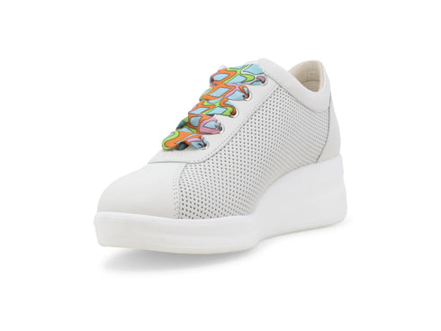 Melluso Sneaker Pelle Bianco - Dettaglio punta R20245Q-255735
