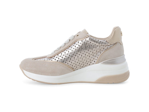 Melluso Sneaker Pelle Beige - Dettaglio laterale K56231-254743