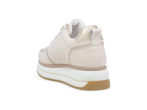 Melluso Sneaker Pelle Beige - Dettaglio tacco K60039BK-260855