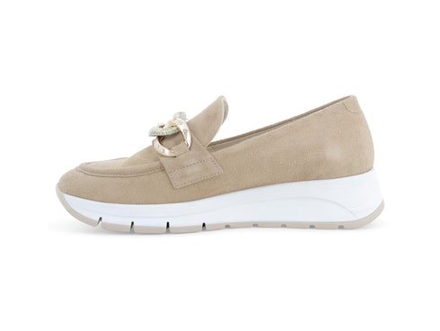 Melluso Sneaker Camoscio Beige - Dettaglio laterale R20091-255814