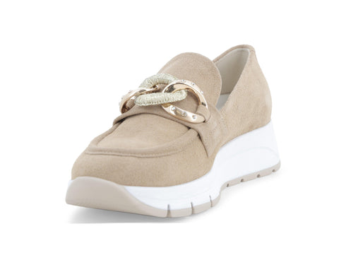 Melluso Sneaker Camoscio Beige - Dettaglio punta R20091-255814