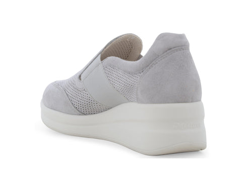 Melluso Sneaker Camoscio Grigio - Dettaglio tacco R20255Q-260652