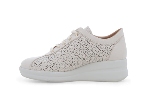 Melluso Sneaker Pelle Beige - Dettaglio laterale R20265-256382