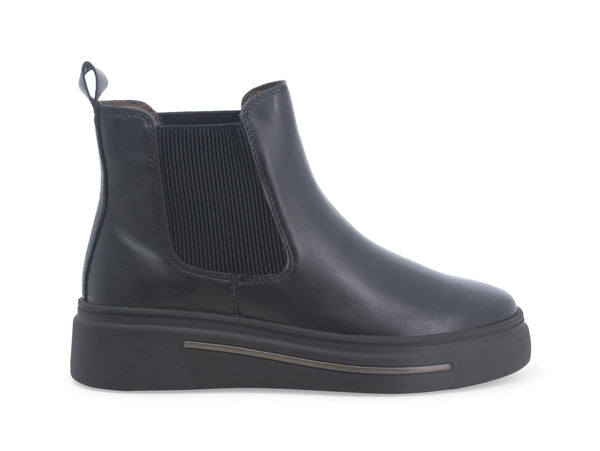 Melluso Stivaletti Invernali Chelsea Suola Cassetta Tomaia Pelle Nera K55473-227866