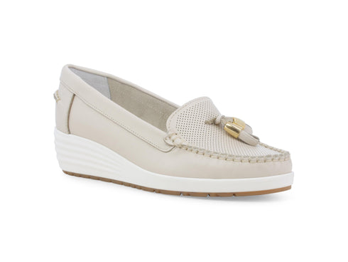 Melluso Women's Loafers Practicality and Casual Style Leather Upper