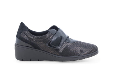 Melluso Mocassini Donna in Pelle Nera con Zeppa K91000Q-264284
