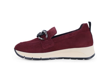 Melluso Mocassino Camoscio Bordeaux - Dettaglio laterale R25102-261887