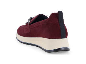 Melluso Mocassino Camoscio Bordeaux - Dettaglio tacco R25102-261887
