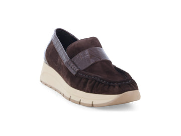 Calzature Melluso Donna casual: mocassini in camoscio marrone R25104-262284