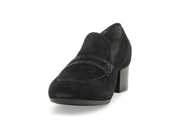 Melluso Mocassino Camoscio Nero - Dettaglio punta X5336Q-264966