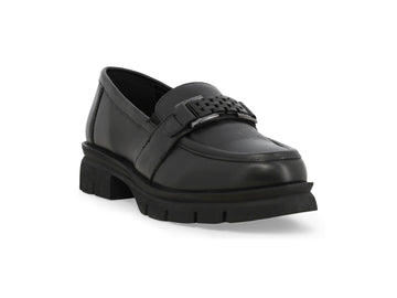 Calzature Melluso Donna casual: mocassini in pelle nera 034353Q-265058