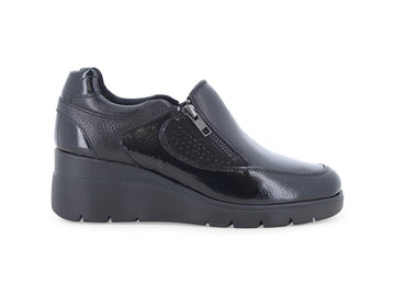 Melluso Mocassini Donna in Pelle Nera con Zeppa K55310-261397