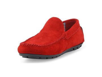 Melluso Mocassino Camoscio Rosso - Dettaglio punta U16017Q-255238