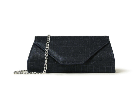 Melluso Pochette da Cerimonia in Tessuto Blu Galassia bj034z-245068