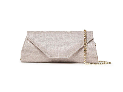 Melluso Clutch Elegante in Tessuto Glitterato Rosa bj034w-234666