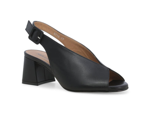 Melluso Donna Sandalo Tacco Largo con Tomaia Accollata in Pelle