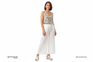 Melluso Laser-Cut Bianco - Palazzo Lino Glamour - AI-Generated Model