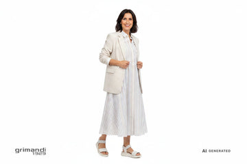 Outfit Chemisier Melluso K60112BK Bianco - AI-Generated Model
