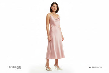 Outfit Romantico Melluso E1851Q Bianco Oro - AI-Generated Model