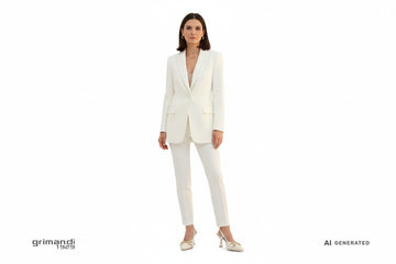 Outfit Glamour Melluso E1851Q Bianco Oro - AI-Generated Model