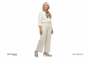 Outfit Travel Melluso K55483 Platino - AI-Generated Model